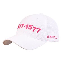1577엠보-모던캡(흰색/핑크)